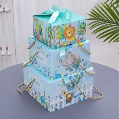 Baby Cloths Set Packaging Paper Gift Box thicken Cardboard Gift Packaging Boxes cartoon