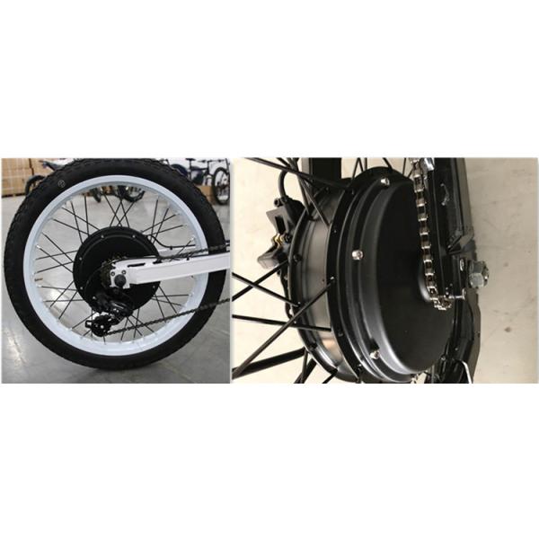 Full Suspension Powerful Ebike 72V 3000W With 45mm Magnet Hub Motor