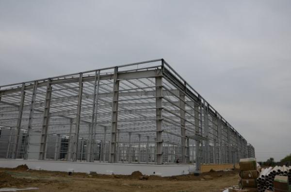 Prefabricated Portal Framed H Section Column Steel Structure with Earthquake Resistance