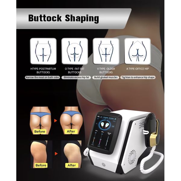 Desktop EMS Muscle Sculpting Machine , Compact RF Body Contouring Device For Beauty Studios