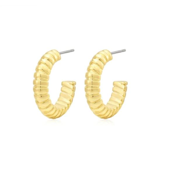 Textured Snake Chain Hoop Earring in 925 Sterling Silver for Girls' Accessory Box