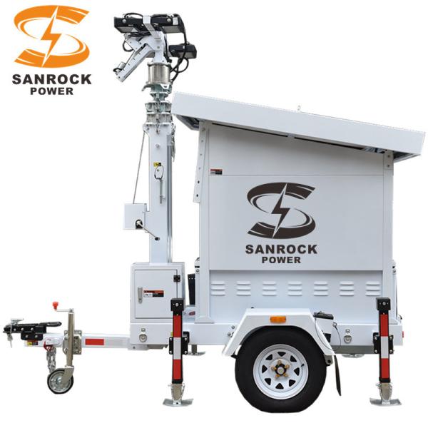 Mobile Lighting Plant Height 6.5M/7.5M/9M 1305W Solar LED Lighting Tower US/AU/EU Standard