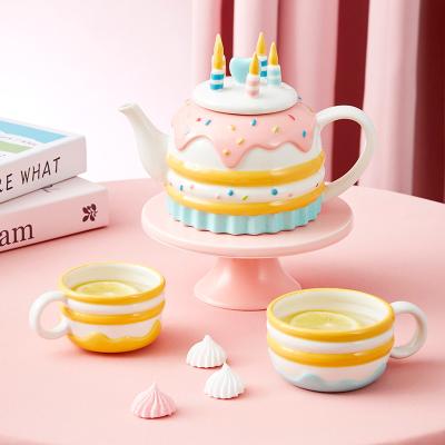 Elegant Ceramic Tea Coffee Set In Classic / Modern Design Makes Ideal Presents
