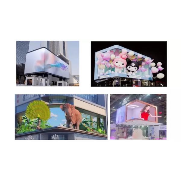 Naked Eye 3D Full Color LED Advertising Screen Outdoor Digital Billboard