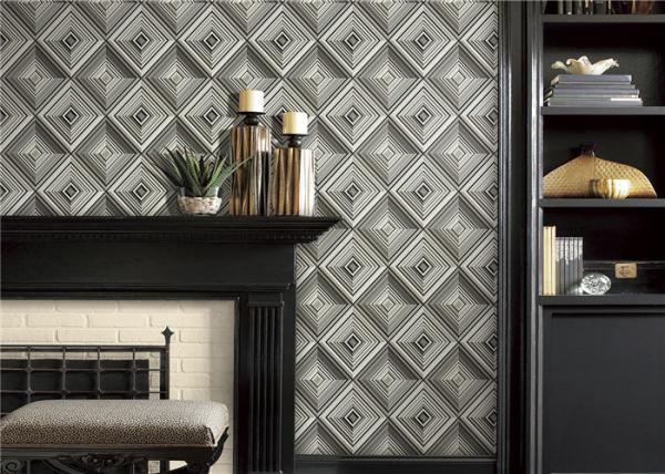 Eco Friendly 3D Pvc Wallpaper Embossed Brick Effect Wallpaper For Household
