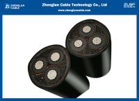 6.35/11kv cable électrique blindé blindé en aluminium tripolaire du câble 3x70mm2 IEC60502-2