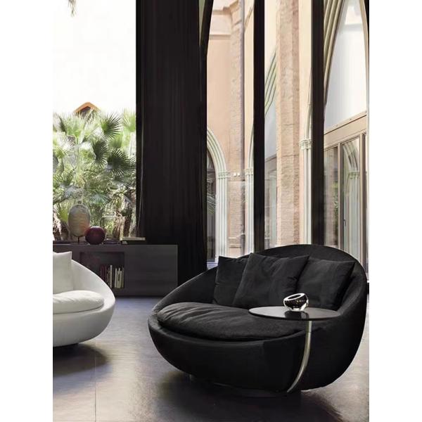 ODM OEM Villa Home Hotel Rotating Sofa Chair With Tray