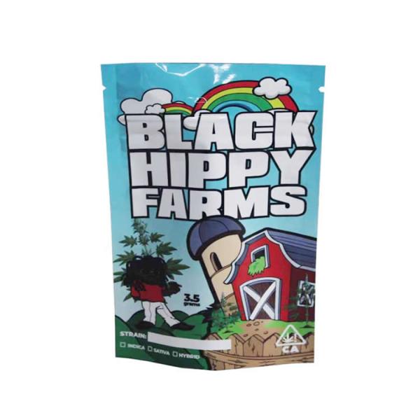 Aluminum Foil PE Laminated Stand up Zipper Pouch for Weed Cabannis Tobacco Custom Brand