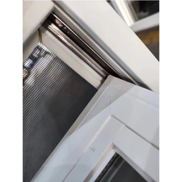 Egress Белый виниловый UPVC Hopper окно ветроустойчивое индивидуальное закаленное стекло
