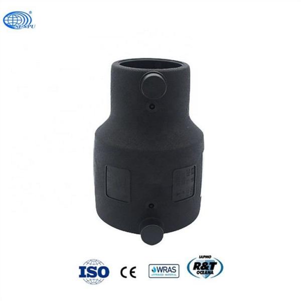 DN20 DN63 Plastic Pipe Fitting Black HDPE Reducing Coupler Socket Fusion Tee