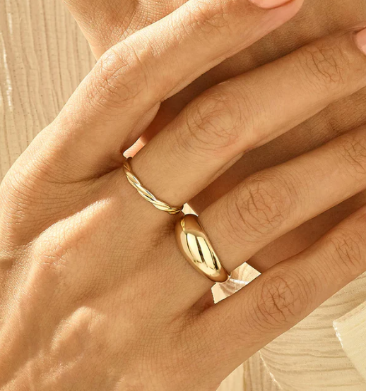 Bold Design 925 Sterling Silver Dome Ring