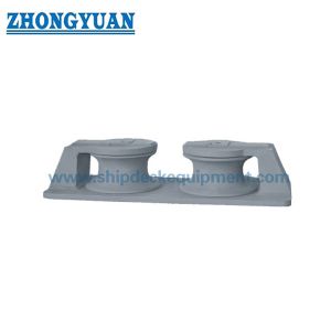 Marine Two-Roller Chock | CB/T 38-1999 Frame Type with Cast Steel Rollers for