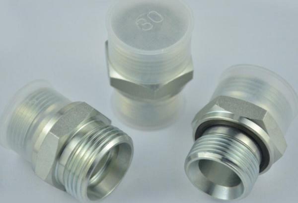 1cm-Wd Male Carbon Steel Fitting Metric Thread with Captive Seal Hydraulic Adapter