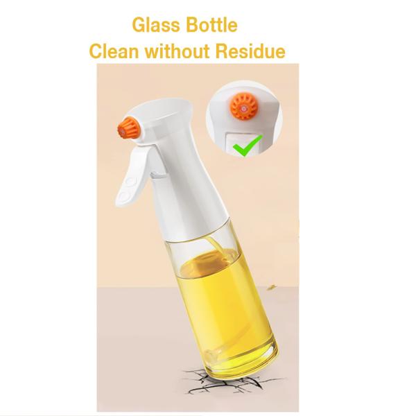 200ML Olive Oil Spray Bottle Durable Cooking Oil Plastic Bottle for Kitchen Tools