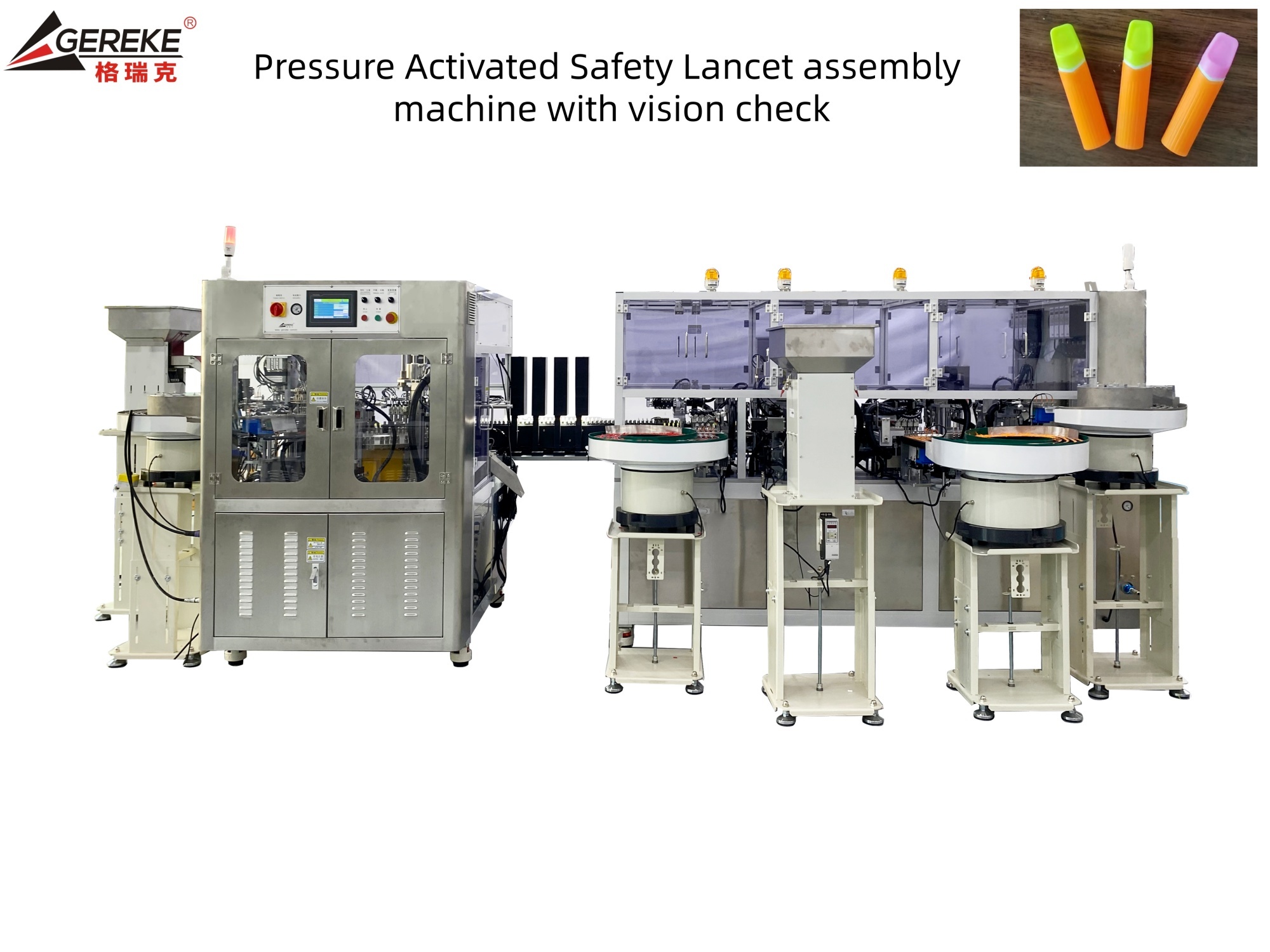 Pressure Activated Safety Blood Lancet Assembling And Testing Machine