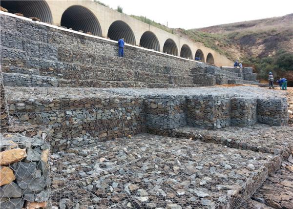 El PVC ISO9001 cubrió la malla de alambre de los 2x1x0.5m Gabion