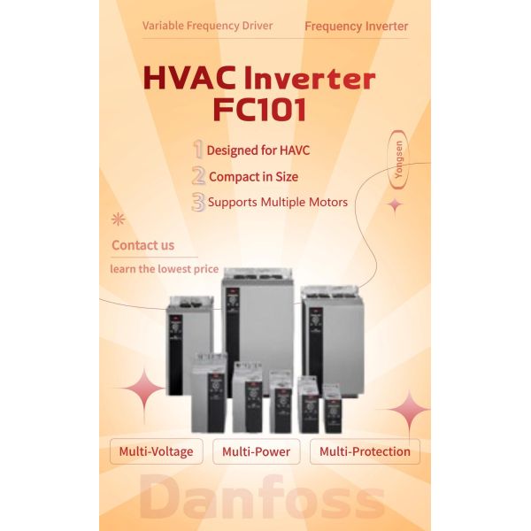 Durable Danfoss VLT FC101 FC-101P45KT4E20H2XXXXXXSXXXXAXBXCXXXXDX 45kW Danfoss Frequency Inverter Converter