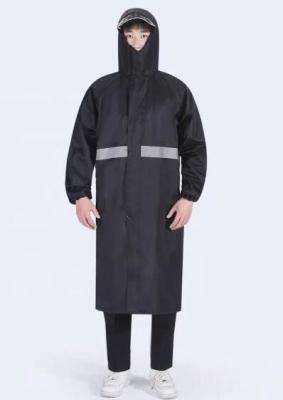 Waterproof Long Men'S Construction Rain Coat Traffic Work Oxford PVC Material
