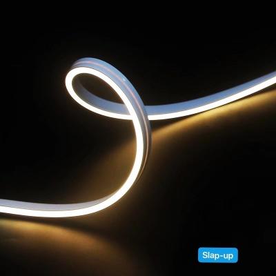 A curvatura flexível clara de néon conduzida do lado de IP65 IP67 ilumina de néon da decoração do silicone conduzido 0612 10W 24V nenhum ponto que ilumina SMD2835