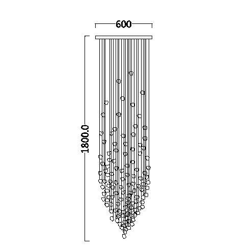 Luxury Stone Crystal Chandelier Large Modern Staircase Led Lighting(WH-NC-92)