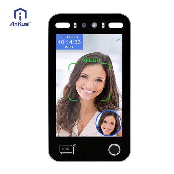 8 Inch SDK WiFi Biometric Attendance Terminal Night Vision Face Recognition Access Control Time Recording Cloud Storage