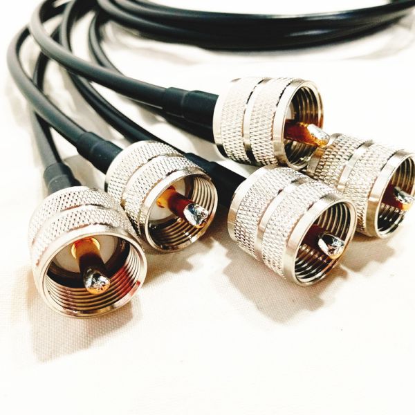 High Performance RF Jumper UHF Male Crimp RG58 Cable Assembly