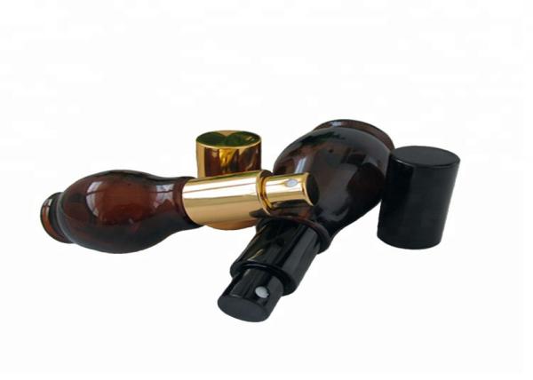50ml Custom Label Mini Dropper Bottles , Gourd Shape Refillable Glass Jar With Dropper