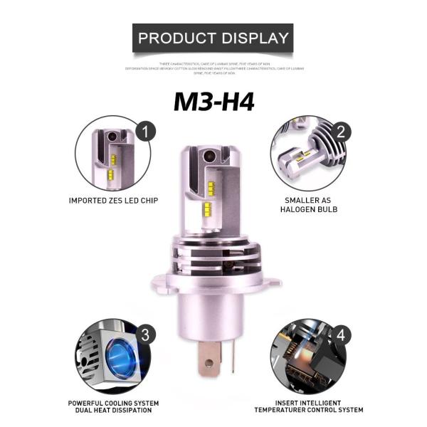5000LM Auto 24PCS Motorcycle LED Headlight Bulb 5202 50W