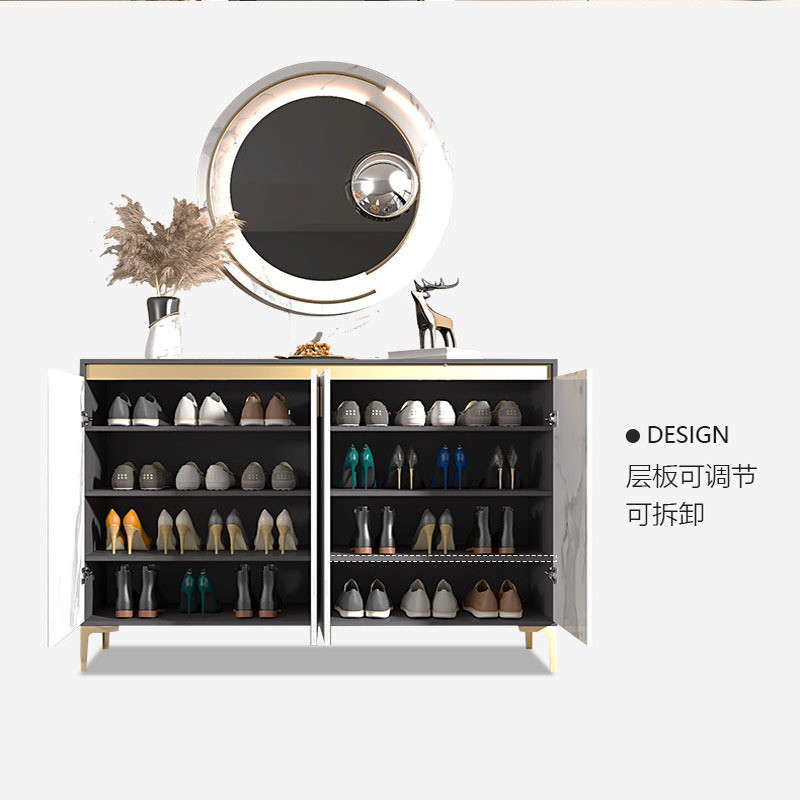 Commercial Sectional Display Furniture for Shoe Rack Storage Organizer in Corner