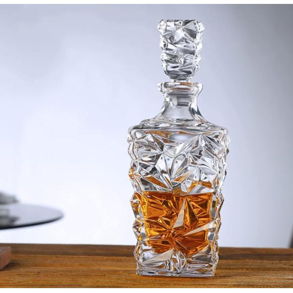 Настройка логотипа стеклянный декантер крышка для напитка XO стеклянная бутылка питьевая бутылка