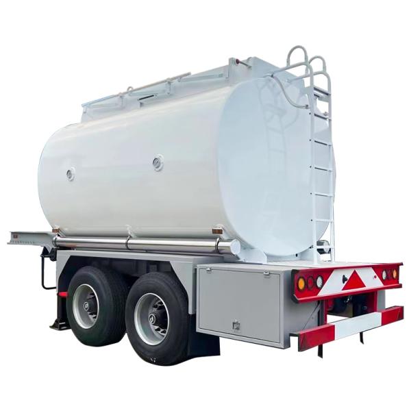 Carbon Steel 245 Chemical Liquid Tank Semi Trailer With 2 Axles 5000L Fuel Tank Trailer