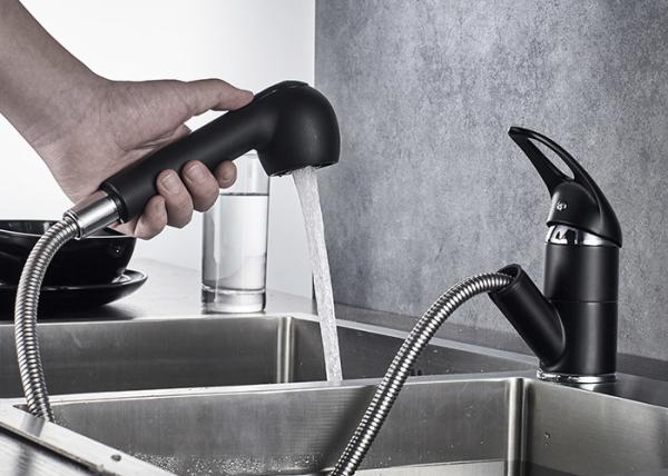 Pull Out Spout Bathroom Sink Mixer , Modern Faucets For Bathroom Sinks