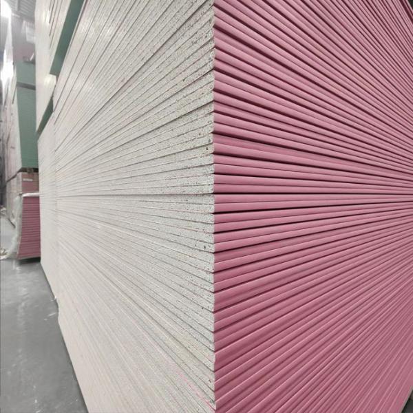 Indoor 9.5 Mm Gypsum Board , Fireproof Gypsum Wallboard 1220mm X 2440mm