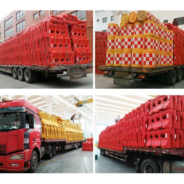 Строительная площадка Пластиковый дорожный барьер Настроенный на заказ Водонаполненный барьер