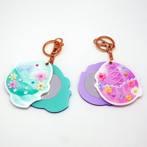 Creative Anime Compact Mirror Acrylic Plastic Mirror Cartoon Figure Printed