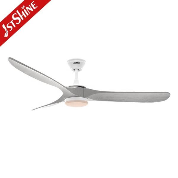 1stshine Ventilador decorativo de teto com luz LED e controle Wi-Fi inteligente 60 Tamanho da lâmina