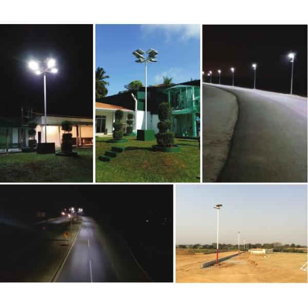 High Power Integrated Solar Street Light With 360 Degree Panel Adjustble