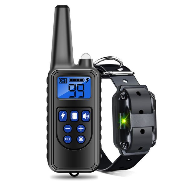 Waterproof Smart Electric Dog Bark Control Device & Training Collar with Remote Control Rechargeable IP67 Rated Plastic Material