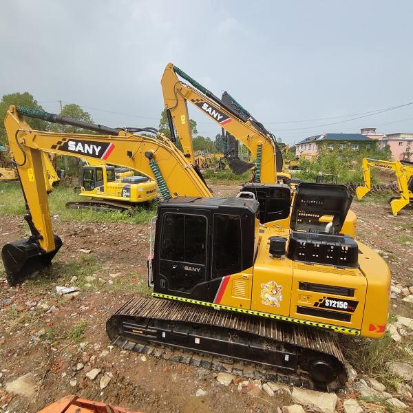 21T Использованный глубококопательный экскаватор Гидравлический экскаватор Sany Sy215c