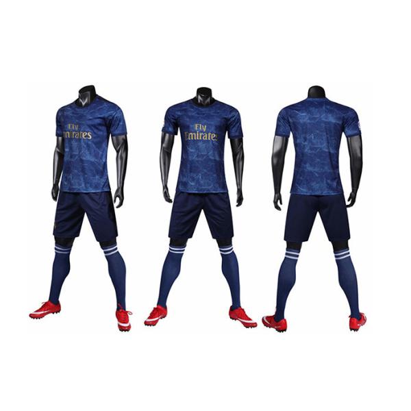 Football jersey new model soccer made in thailand football jersey boys in black