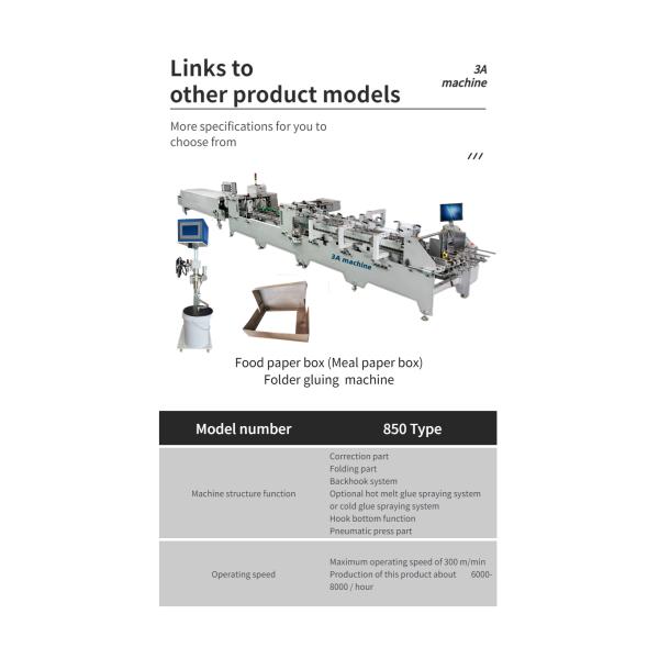 Управляемая ПЛК 3ACQ**580E полностью автоматическая машина для склеивания папок для высокоскоростного изготовления коробок