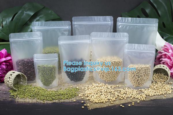 Ziplock And Heat Sealable Bags - Stand Up Food Storage Pouches - Safe Waterproof Packaging Barrier