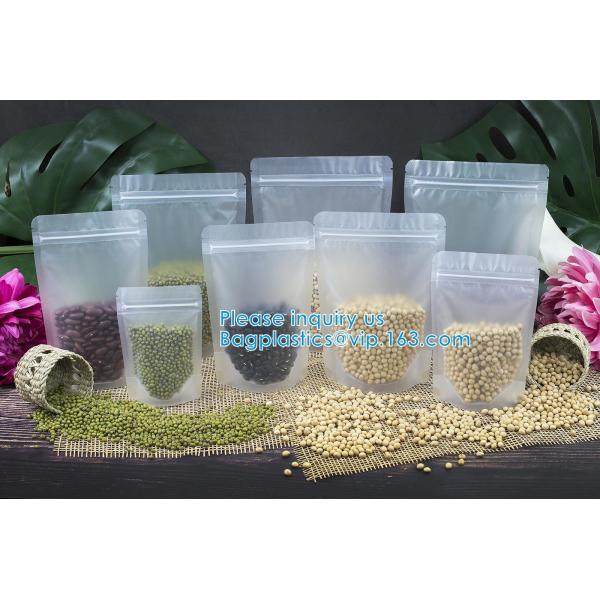 Ziplock And Heat Sealable Bags - Stand Up Food Storage Pouches - Safe Waterproof Packaging Barrier
