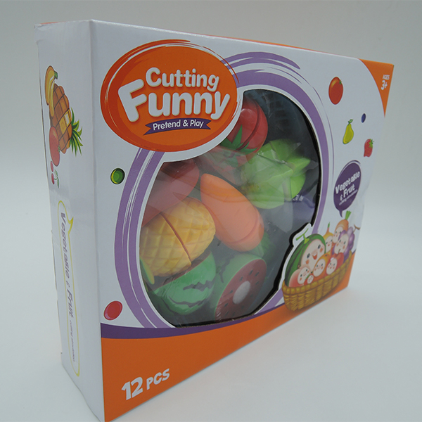 12 Pcs Pretend Role Play Children's Play Toys for Kitchen Fruit Vegetable Cutting
