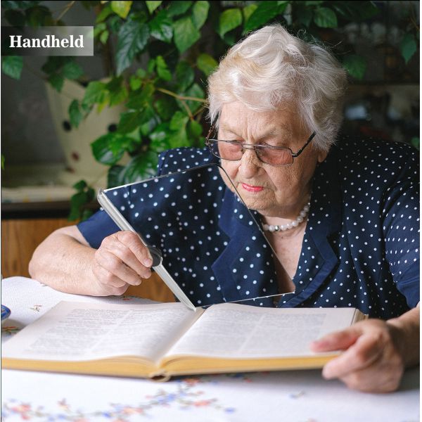 Hands Free Magnifying Glass Necklace for Reading Large Full Book Page Magnifier Neck Wear Magnifier for Reading