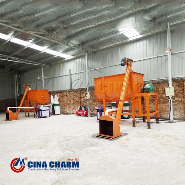 1tph - простая сухая линия смешивая завода миномета 3tph смешивая