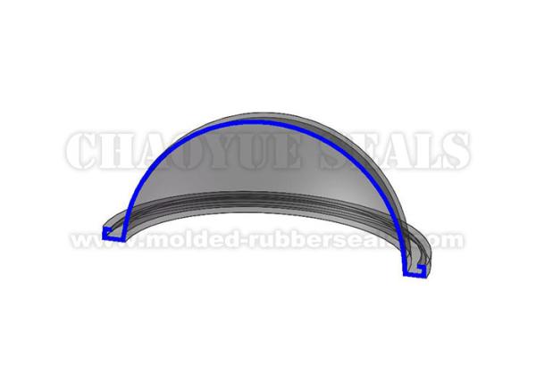 230 mm Transparent Food Grade Approval Silicone Rubber End Cap For Bowl Protection