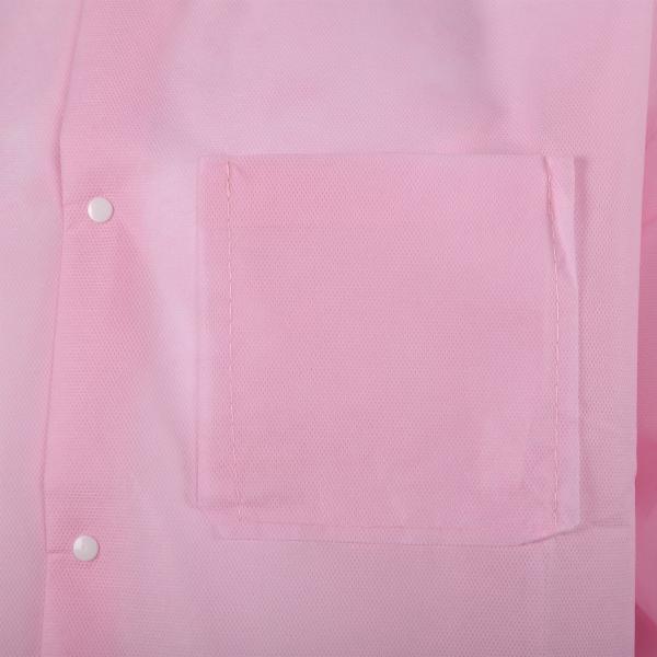 S&J Wholesale dental pink disposable hospital gown non woven women lab jacket Breathe Cool and Strong, No-Wrinkle Lab jacket