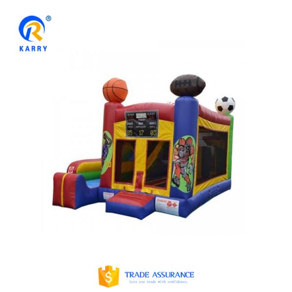 Large Kids and Adults Inflatable Monster Truck Bounce House with Slide EN14960 Certified