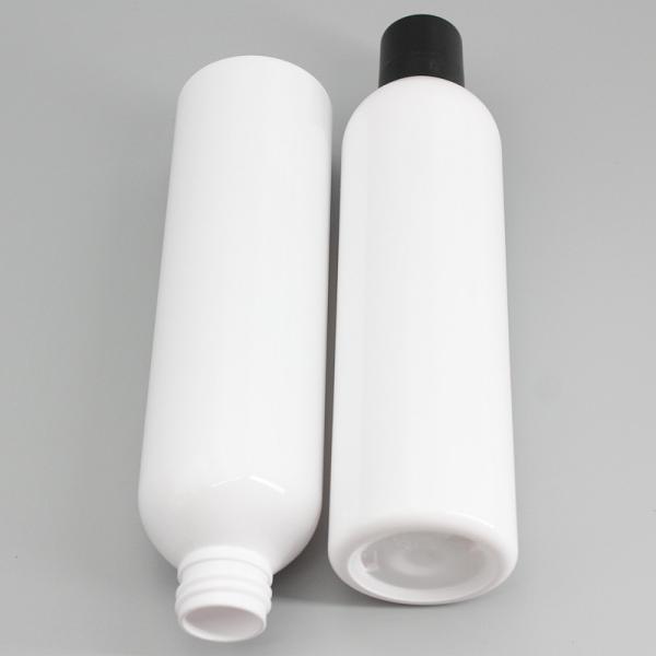 230ml White PET Round Spray Bottle Cylinder Plastic Screw Cap Bottle Clear Lotion Bottle Cosmetic Packaging Supplier